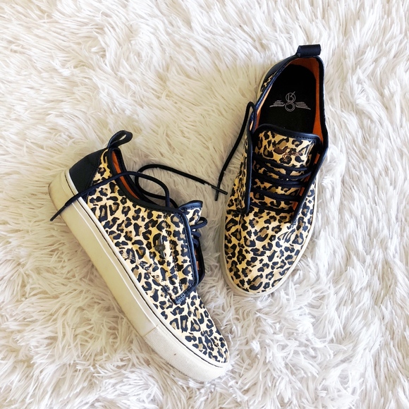 Creative Recreation Shoes - CREATIVE REACTION leopard lace up low top sneaker